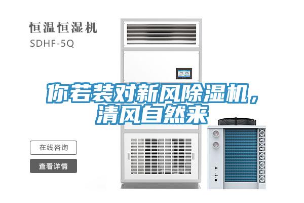 你若装对新风除湿机，清风自然来