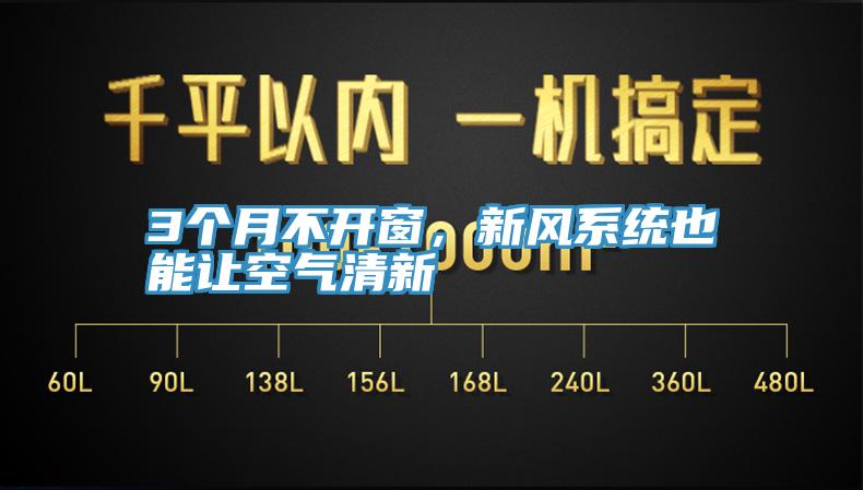 3个月不开窗，新风系统也能让空气清新
