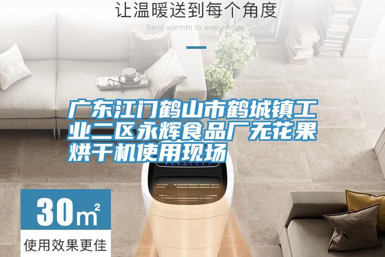 广东江门鹤山市鹤城镇工业二区永辉食品厂无花果烘干机使用现场