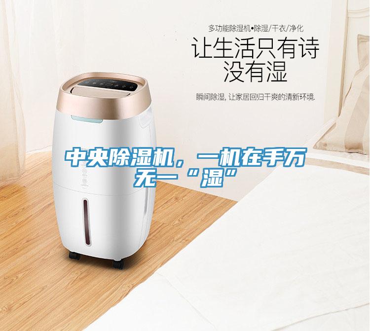 中央除湿机，一机在手万无一“湿”
