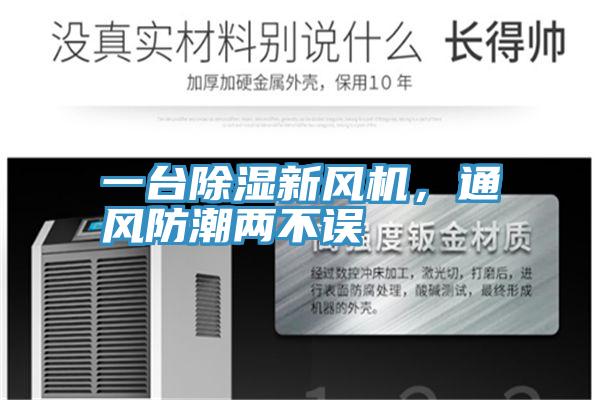 一台除湿新风机，通风防潮两不误