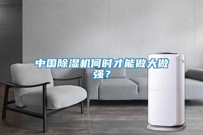 中国除湿机何时才能做大做强？