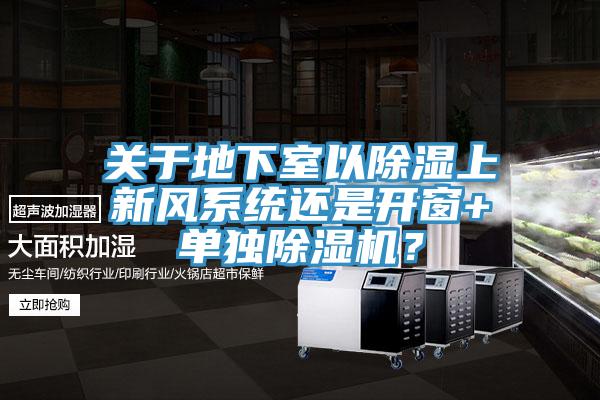 关于地下室以除湿上新风系统还是开窗+单独除湿机？