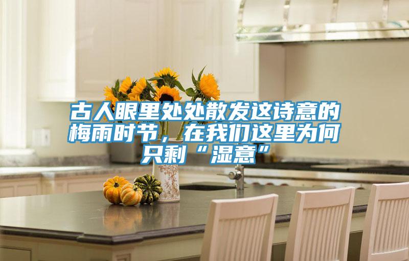 古人眼里处处散发这诗意的梅雨时节，在我们这里为何只?！笆狻?></div>
								<div class=