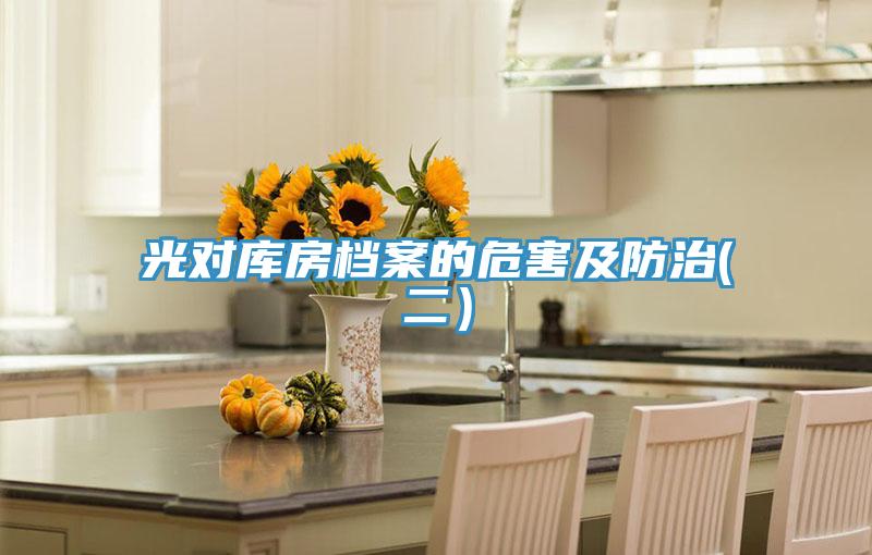 光对库房档案的危害及防治(二）