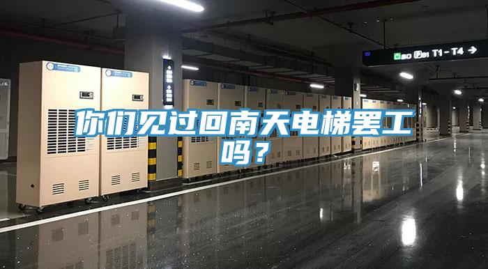 你们见过回南天电梯罢工吗？