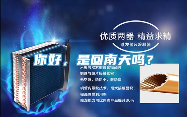 你好，是回南天吗？