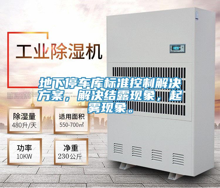 地下停车库标准控制解决方案，解决结露现象，起雾现象。