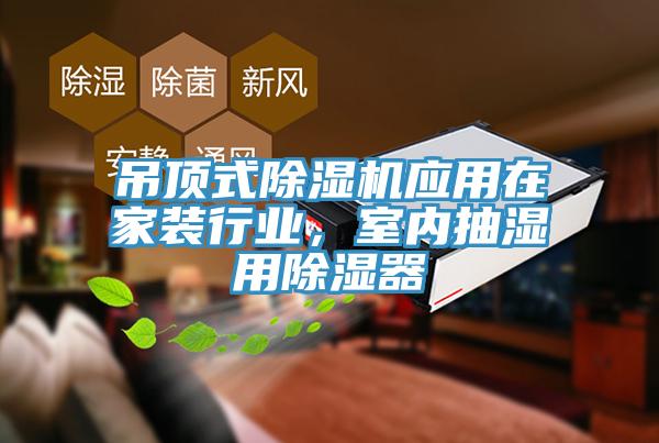 吊顶式除湿机应用在家装行业，室内抽湿用除湿器