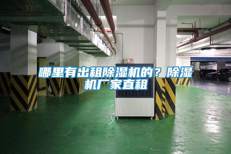 哪里有出租除湿机的？除湿机厂家直租