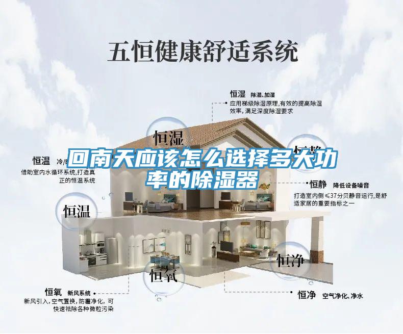 回南天应该怎么选择多大功率的除湿器