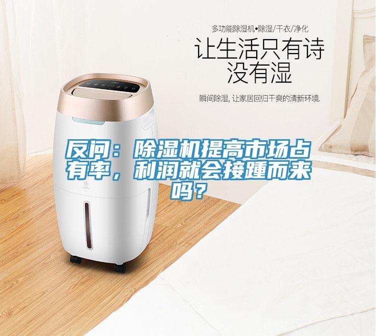 反问：除湿机提高市场占有率，利润就会接踵而来吗？