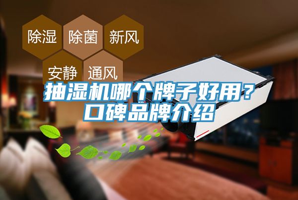 抽湿机哪个牌子好用？口碑品牌介绍