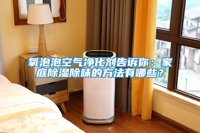 氧泡泡空气净化剂告诉你：家庭除湿除味的方法有哪些？