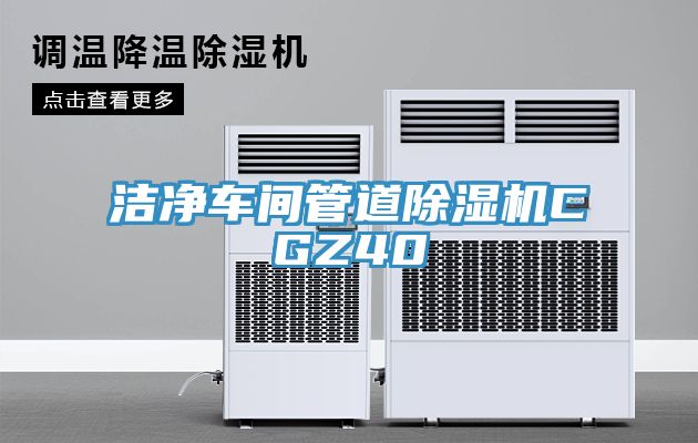 洁净车间管道除湿机CGZ40
