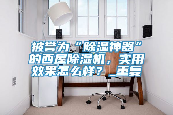 被誉为“除湿神器”的西屋除湿机，实用效果怎么样？_重复