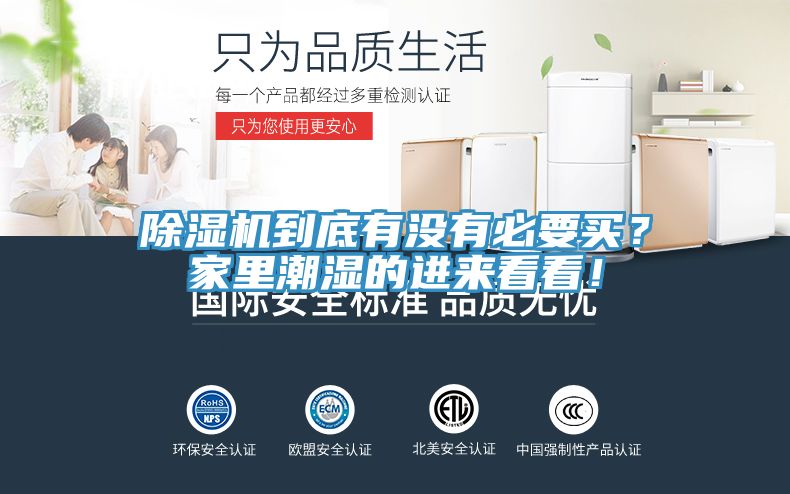 除湿机到底有没有必要买？家里潮湿的进来看看！