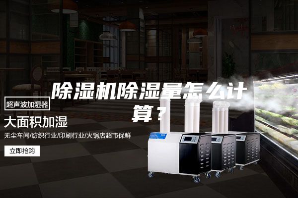 除湿机除湿量怎么计算？