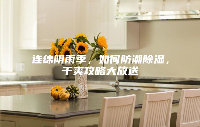 连绵阴雨季，如何防潮除湿，干爽攻略大放送